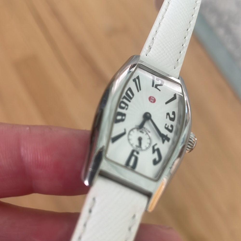 Michele Silver and White Women's Watch - Picture 7 of 9
